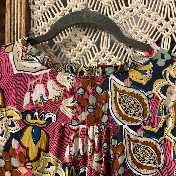 Umgee Tiered Floral Paisley Midi Dress - Picture 7 of 9